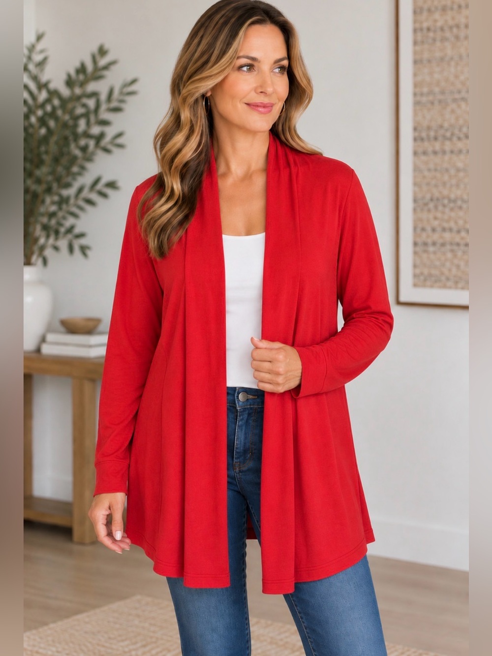 Talbots Women's Long Sleeve Open Cardigan Sweater 2X XXL SM 226